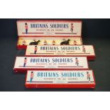 Four boxed Britains ' Regiments Of All Nations ' metal figure sets to include 120 Coldstream