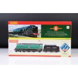 Two boxed Hornby OO gauge locomotives to include ltd edn R2685 SR 4-6-2 West Country Class Bude