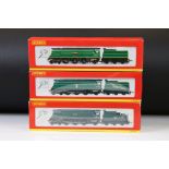 Three boxed Hornby OO gauge Super Detail locomotives to include R2219 SR 4-6-2 West Country Class