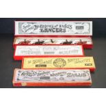 Four boxed Britains military metal figure sets to include No. 100 - 21st Empress of India's Lancers,