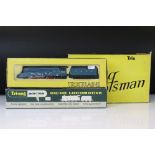 Two boxed Trix OO gauge locomotives to include Flying Scotsman and Mallard plus a boxed Triang Wrenn