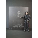 Boxed Hot Toys 1/6 DX03 Michael Jackson Bad Version figure, complete and excellent