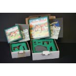 Two boxed Britains Home Farm metal figure sets to include 8706 Forge Set and 8713 Farrier Set,