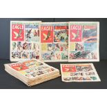 Comics - Over 40 Eagle comics featuring Dan Dare, all from 1957 & 1958, mainly in a gd overall