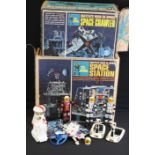 Two boxed Mattel Major Matt Mason Man In Space play sets to include Space Station (appearing