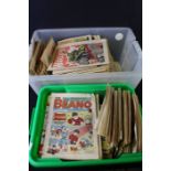 Comics - Large collection of war related comics featuring Battle Action & Warlord (2 boxes)