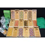 Subbuteo Rugby - Nine boxed teams to include 5, 1, 10, 13, 17, 3 etc (4 x players broken in total,