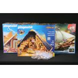 Playmobil - Three boxed Playmobil sets to include 5386 Playmobil History - Pharaoh's Pyramid (sealed