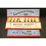Three boxed Britains military metal figure sets to include No. 12B British Soldiers - The Queen's