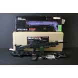 Collection of spring powered BB Guns to include boxed M309 A1 Pump Action Shotgun, incorrectly boxed
