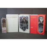 Two boxed ThreeZero Game of Thrones 1/6 figures to include Eddard Stark Winter Is Coming Stark TZ-