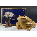 The Arden Sculptures Collection Barn Owl resin sculpture, boxed (model no. 203), together with a