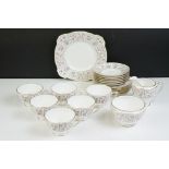 Minton 'Tapestry' tea set (pattern no. S.699) to include 6 teacups & saucers, 6 tea plates, milk