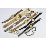 A small collection of ladies and gents vintage watches to include Timex, Zodiac, Seiko and Brakman