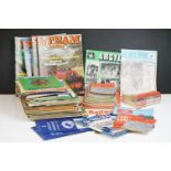 A collection of mixed football programmes and magazine dating from the 1960's to include Swindon,