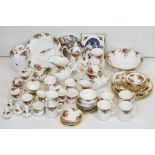 Royal Albert 'Old Country Roses' tea ware, dinnerware & ceramics, to include teapot & cover,