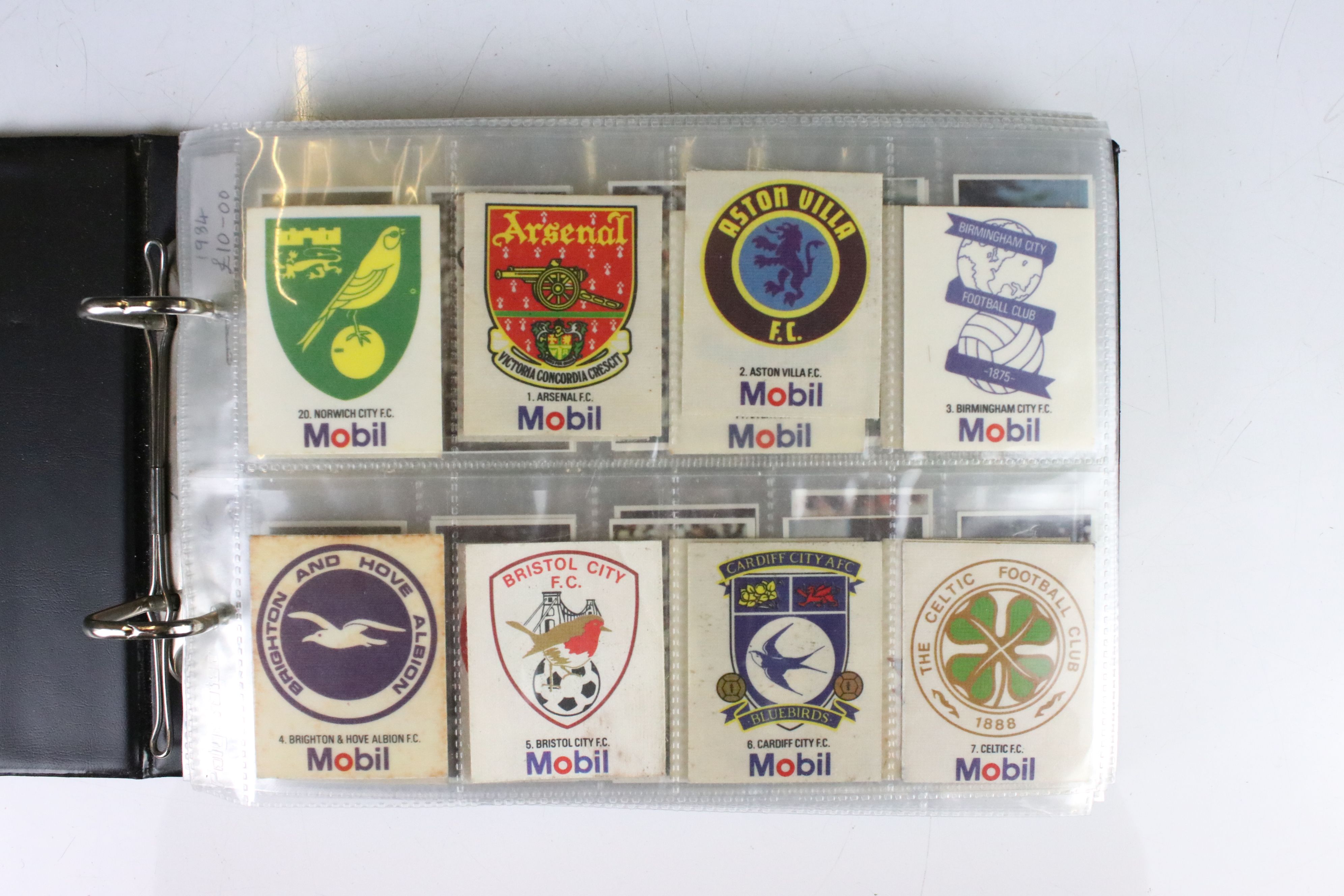 Three Albums of Cigarette Cards, Trade Cards and Tea Cards including Eight Mobil Football Club Badge - Image 10 of 17