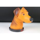 Advertising - ' Halti ' dogs head advertising figure, 22cm high