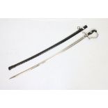 An Imperial Prussian Garde artillery officers sword by Weyersburg Kirschbaum & Co. 83.5cm blade