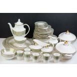 Royal Doulton 'English Renaissance' (H.4972) dinner & coffee service to include a coffee pot &