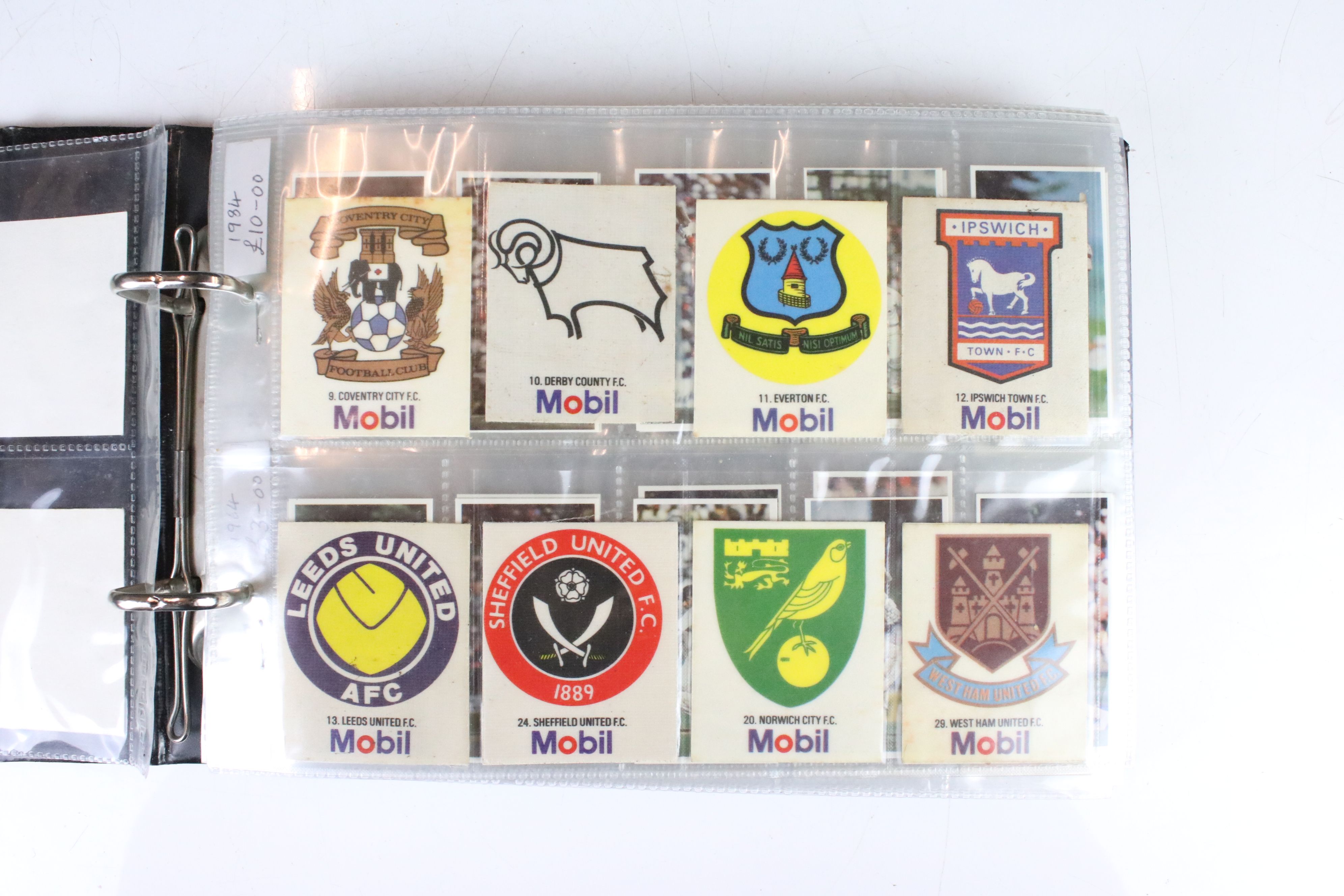 Three Albums of Cigarette Cards, Trade Cards and Tea Cards including Eight Mobil Football Club Badge - Image 11 of 17