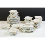 Villeroy & Boch 'Basket' (pattern no. 1748) soup set to include 11 soup bowls, 12 saucers, sauce