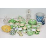 Mixed ceramics - A Susie Cooper tea set (6 teacups, 6 saucers, 6 tea plates, milk jug, sugar