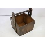 A vintage fruit pickers pine trug.