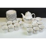 Royal Doulton 'Juno' tea service to include teapot & cover, 14 mugs & saucers, 14 tea plates, milk