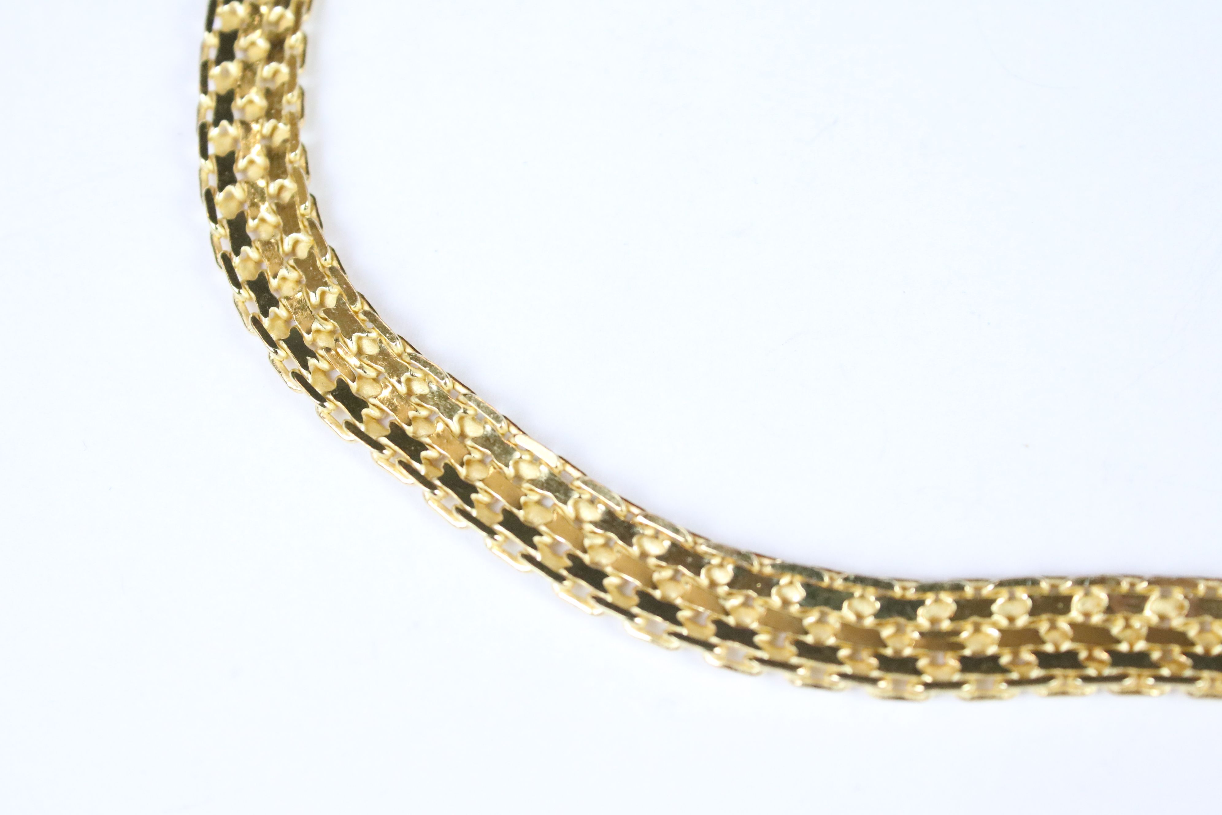 Italian silver gilt ladies necklace. - Image 3 of 4