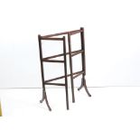 Early 20th century Oak Folding Linen / Clothes Rail, 90cm high