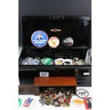 A large collection of vintage 1970's / 1980's buttons badges to include advertising and music