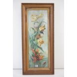 19th century oil on canvas still life, a gilt framed study of a display of flowering blooms, 74.5