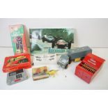 Vintage games and toys including formula 1, racing game, dolls house furniture etc.