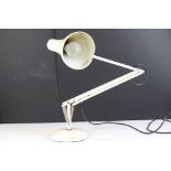 Mid 20th C 'Anglepoise Lighting Ltd' Model 90 white enamel anglepoise lamp