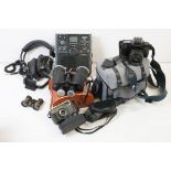 Assorted electronics - Canon EOS 1000F camera, with zoom lens 35-80mm, Sony FM/AM 5 band receiver