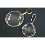 Early 20th Century silver magnifying glass, Birmingham 1911 - Henry Williamson Ltd (approx 9.5cm