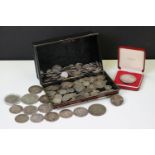 A collection of British pre decimal silver pre 1920 coins to include Queen Victoria and King