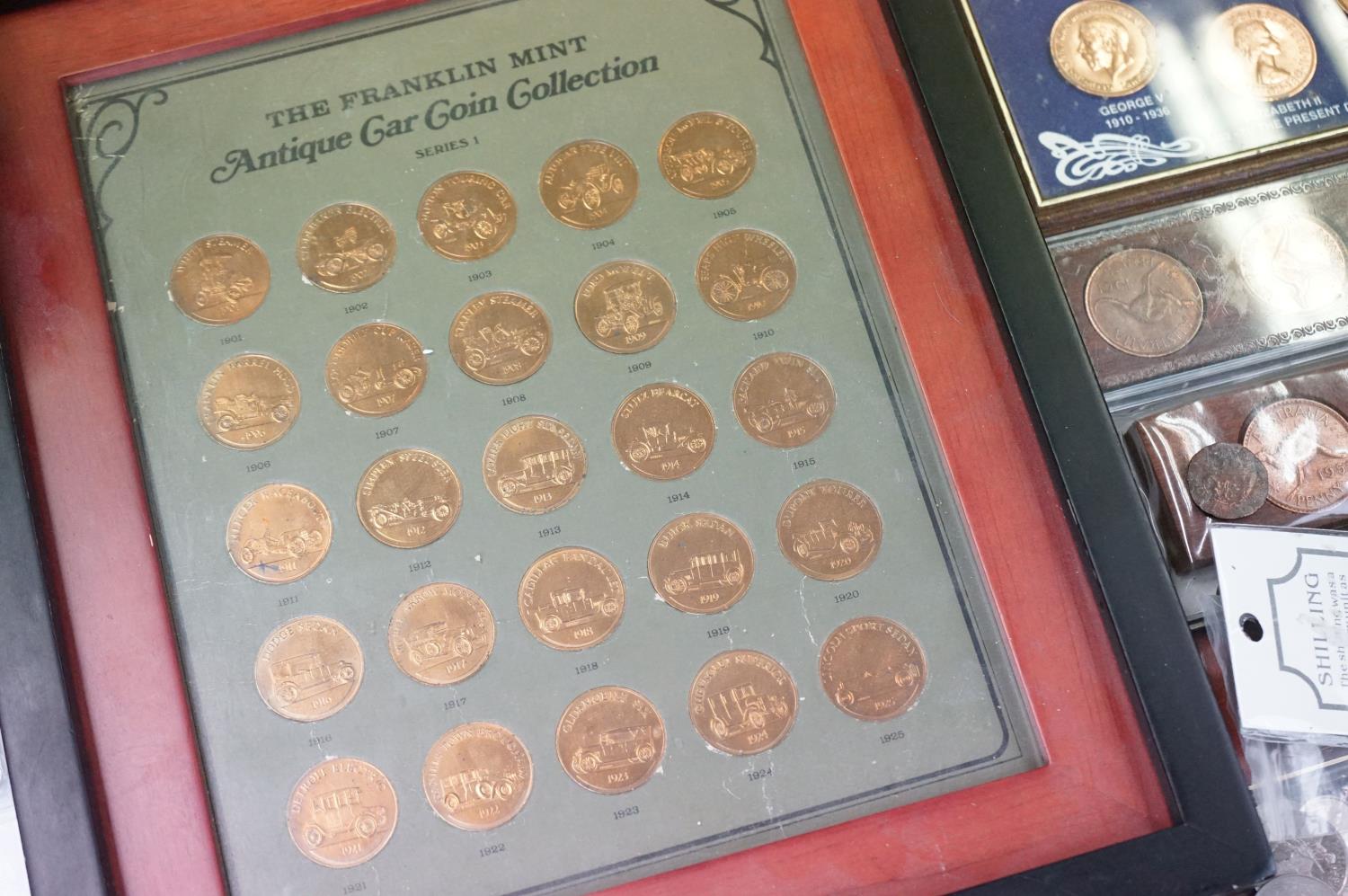 A large collection of British pre decimal and commemorative coins and foreign coins to include - Image 7 of 19