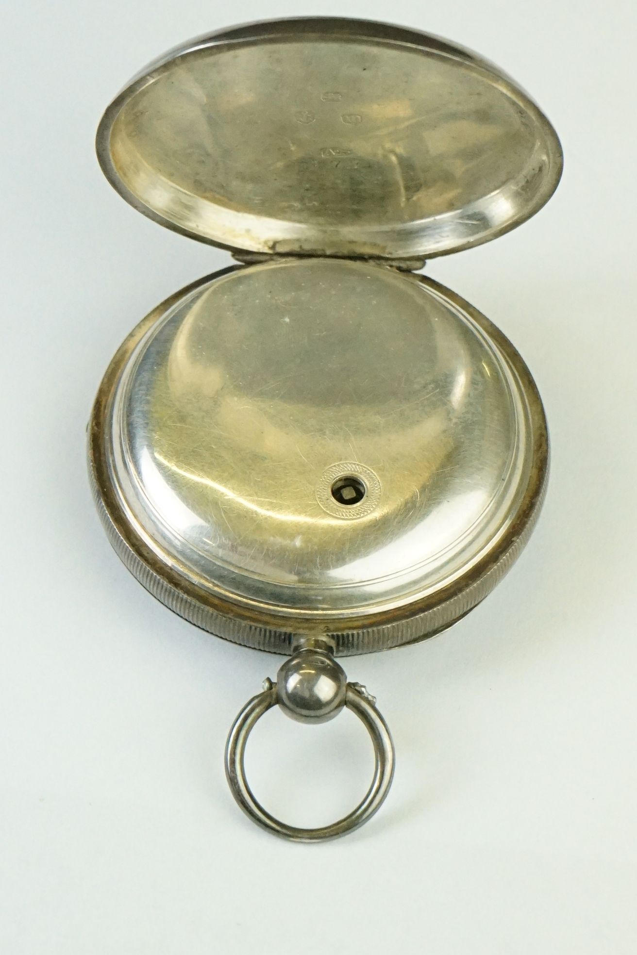 Waltham Watch Company - A late Victorian silver open faced key-wind pocket watch, white enamel dial, - Image 6 of 7