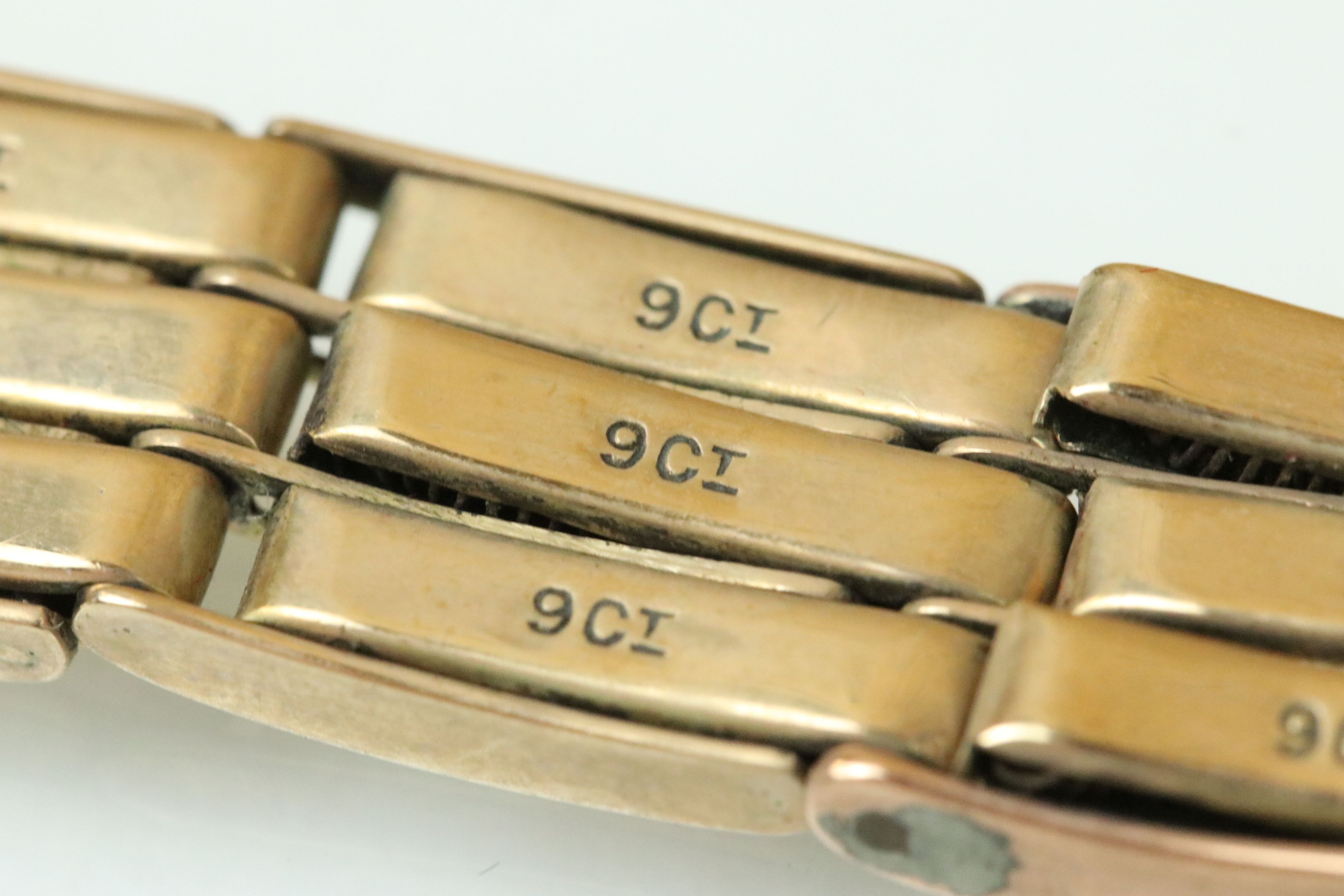 9ct gold expandable watch strap (af) - Image 4 of 4