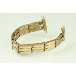 9ct gold expandable watch strap (af)