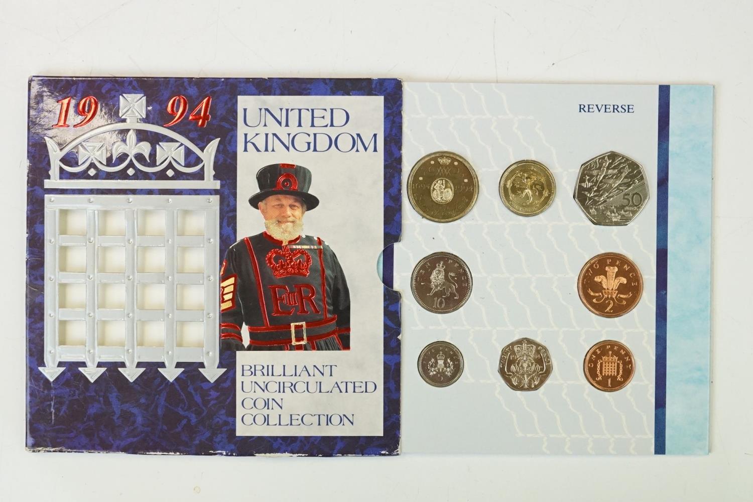 A collection of Royal Mint uncirculated coins to include 1994 year set, 1971 year set, 1970 year - Image 4 of 18