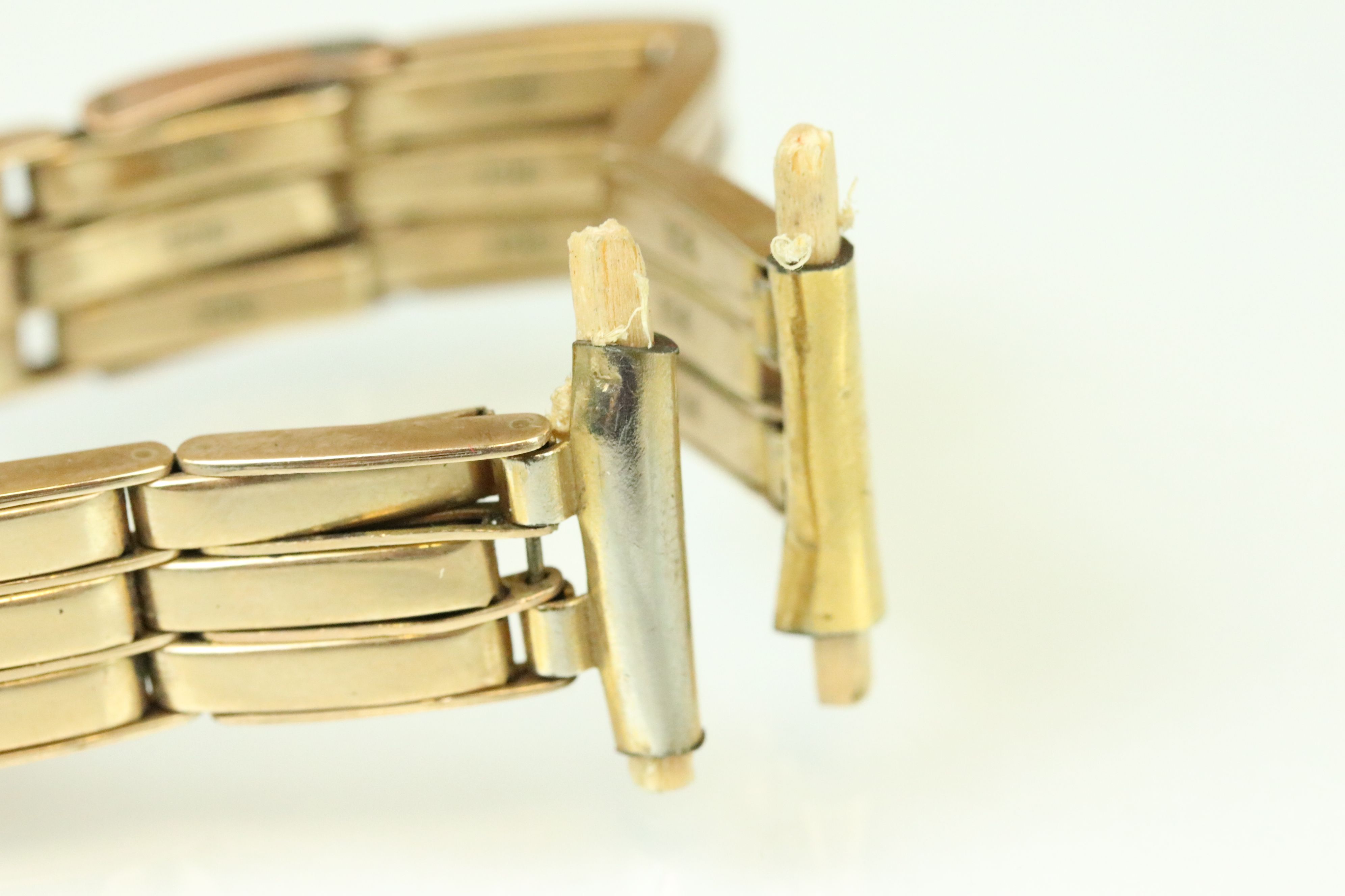 9ct gold expandable watch strap (af) - Image 2 of 4