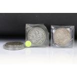 A collection of four British King George V 1935 pre decimal silver full crown coins.