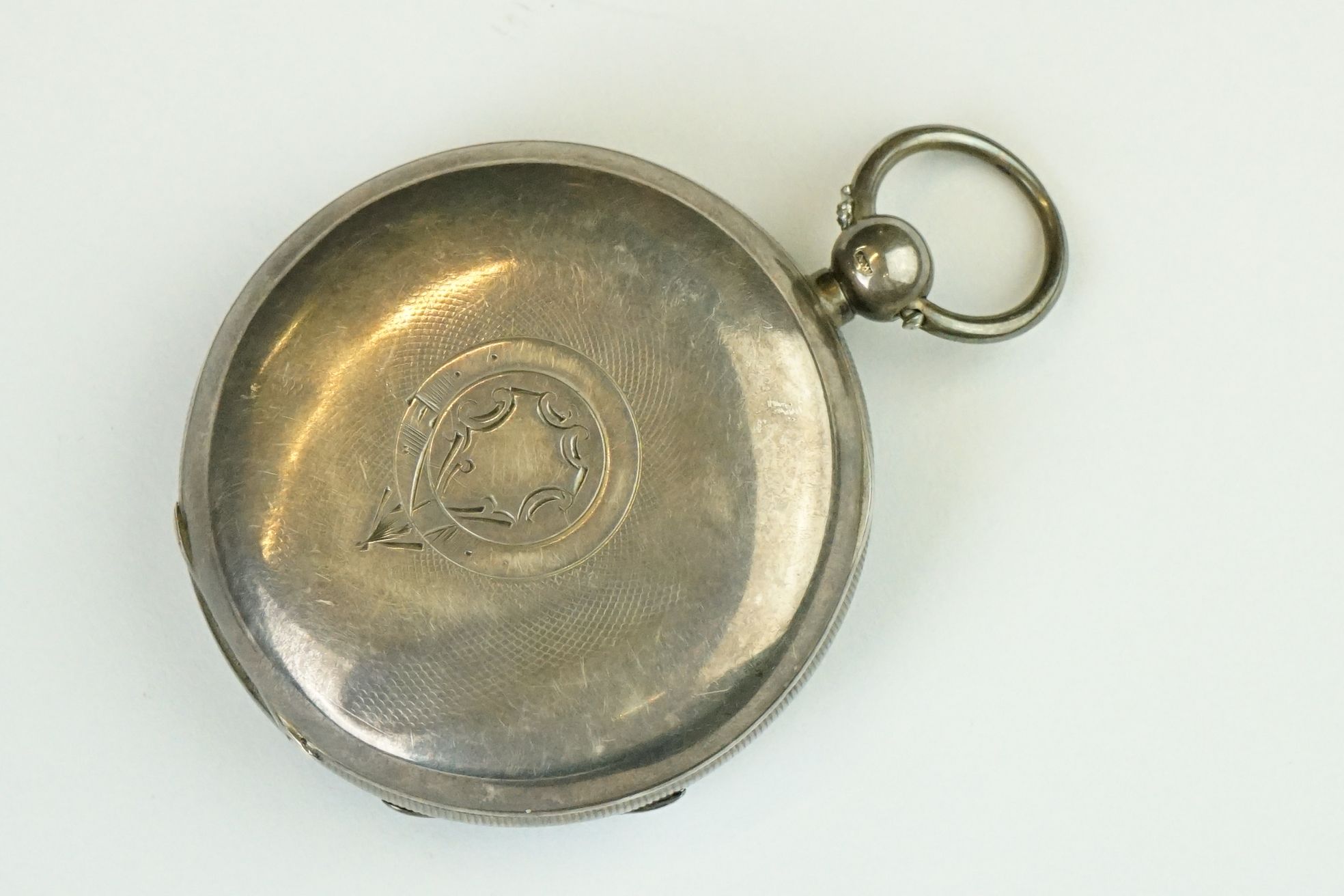 Waltham Watch Company - A late Victorian silver open faced key-wind pocket watch, white enamel dial, - Image 4 of 7