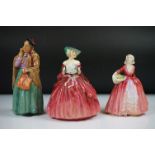 Three Royal Doulton Porcelain Figurines to include Bridget (HN2070), Janet (HN1537) and Genevieve