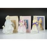 Three Royal Doulton Ltd Edn NSPCC Porcelain Figurines to include Charity (HN3087), Faith (HN3082)