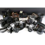 Cameras and Equipment - including Olympus OM-System Zuiko Auto-T 135mm 1:35 Fixed Lens, Ensinor