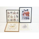 Peter Ronald Buchanan ' The Tout', set of twelve horse racing caricatures, prints, framed as one and
